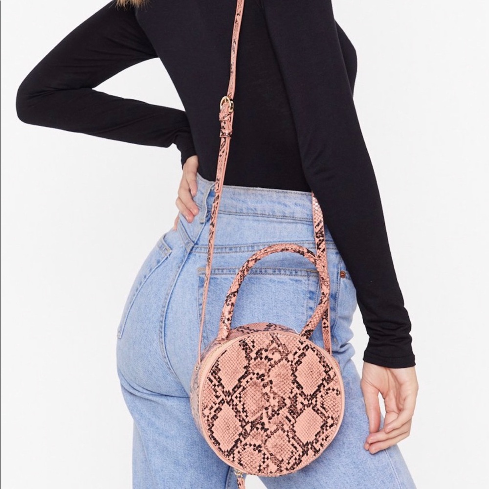 WANT Snake Me Proud Round Crossbody Bag